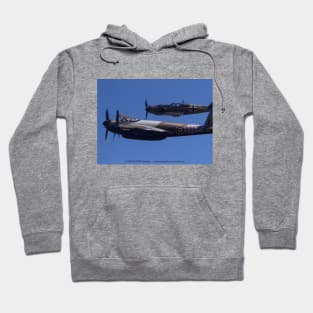 DH 98 Mosquito and Bf-109E3 fly-by Hoodie